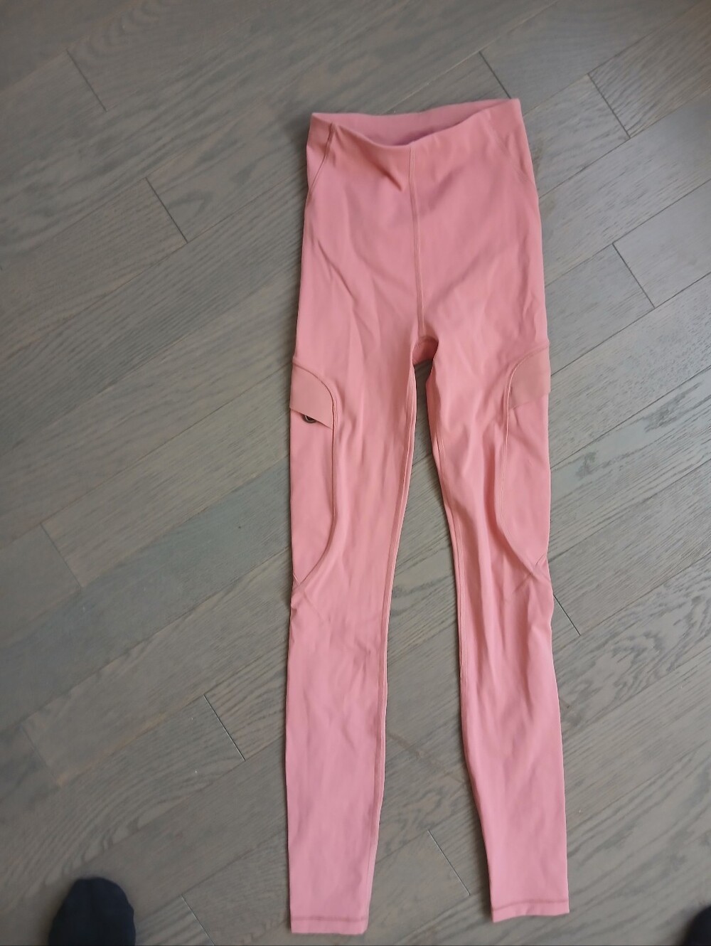 lululemon athletica Coral Pink High-Rise Leggings with Side Pockets